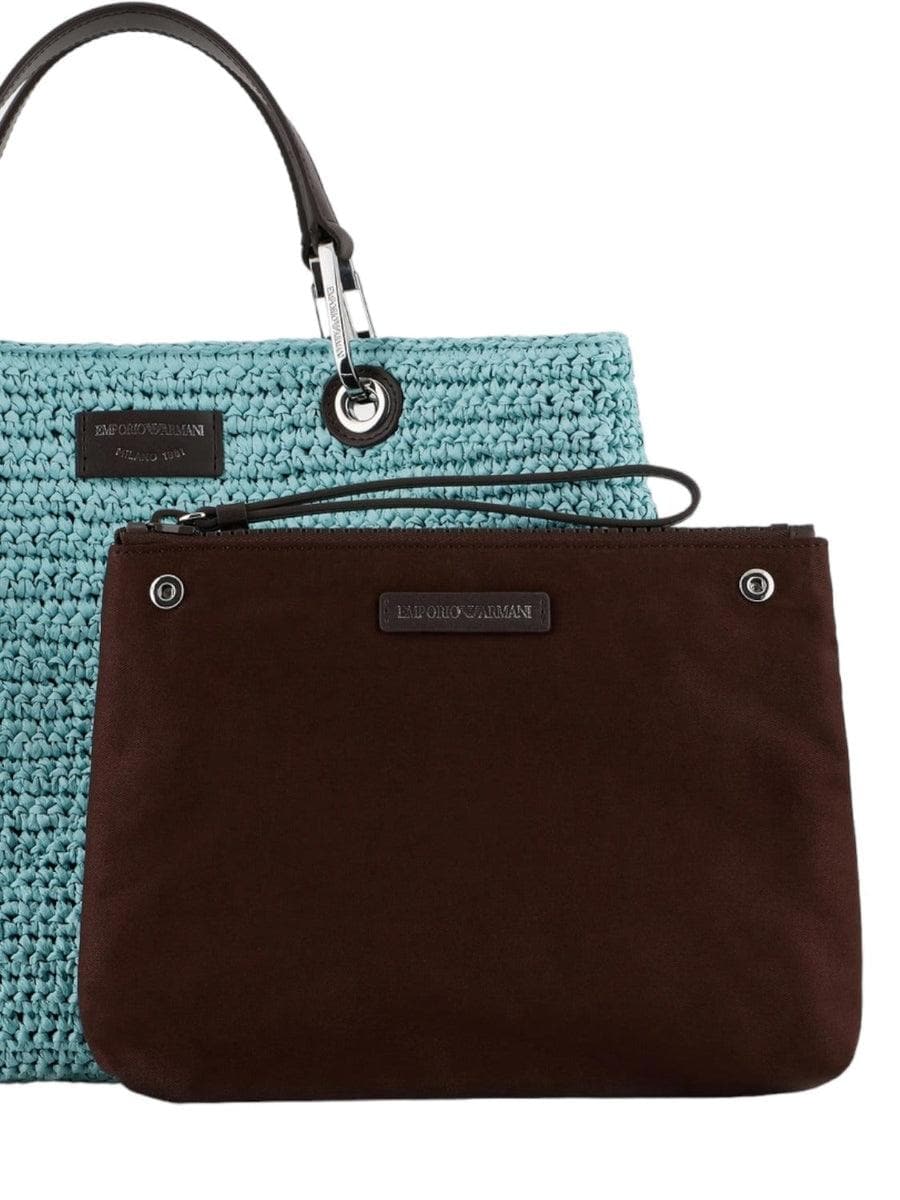 Shopper MyEA Bag media in paglia matelassé - Vittorio Citro Boutique