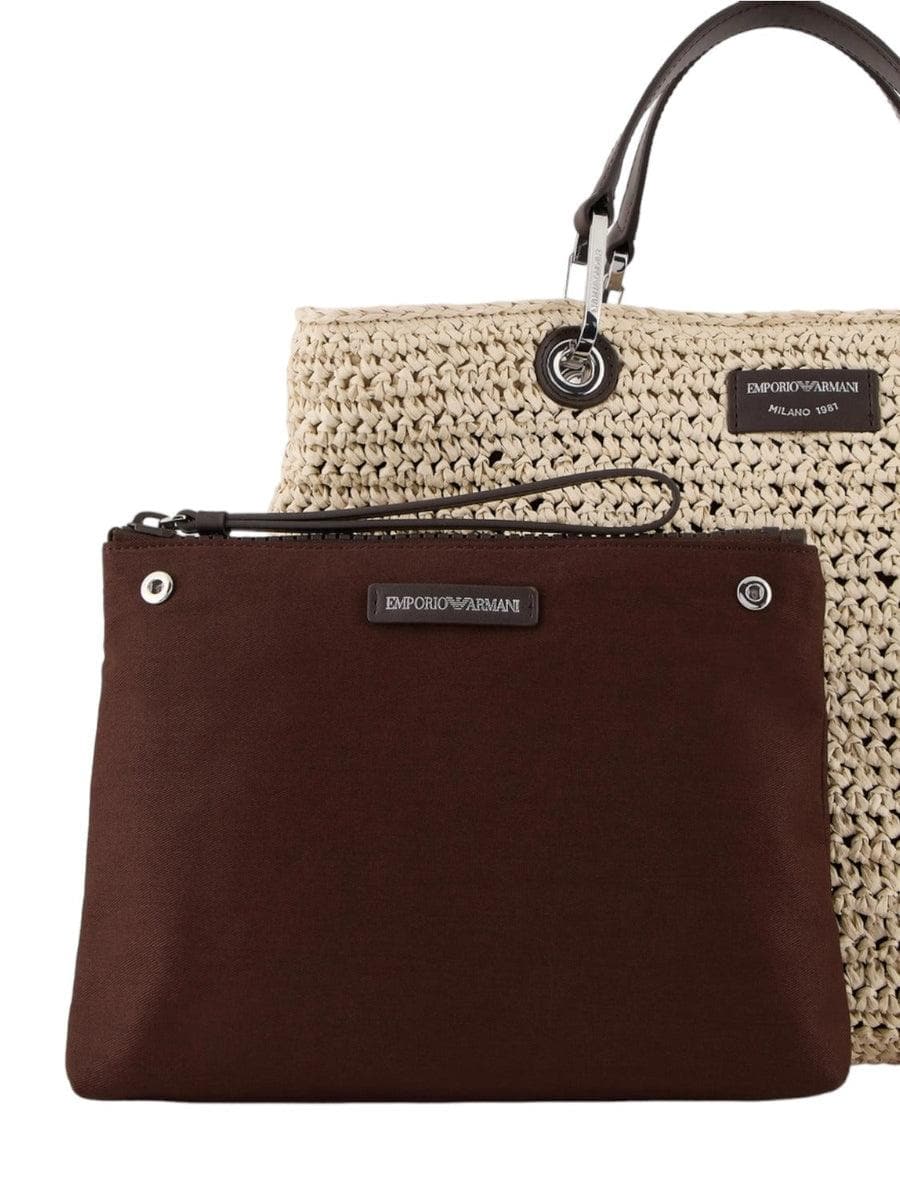 Shopper MyEA Bag media in paglia matelassé - Vittorio Citro Boutique