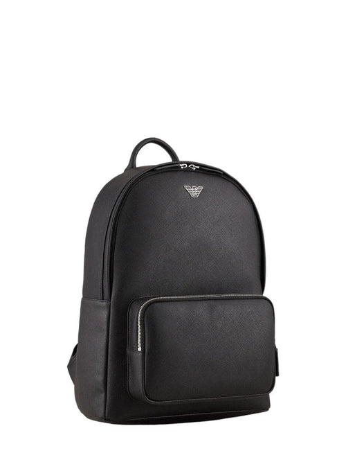 Emporio Armani Backpack in Regenerated Leather Sustainable and