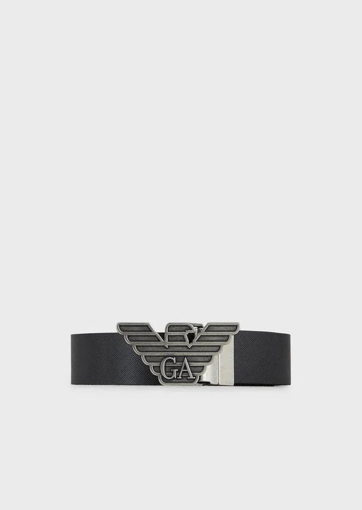 Gift box con cintura reversibile in pelle saffiano e fibbia intercambiabile - Vittorio Citro Boutique