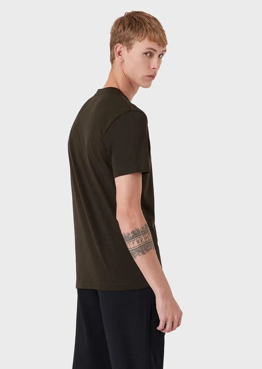T-shirt in jersey Pima con stampa logo - Vittorio Citro Boutique