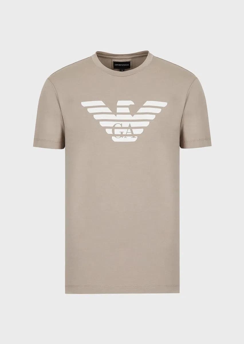 T-shirt in jersey Pima con stampa logo - Vittorio Citro Boutique