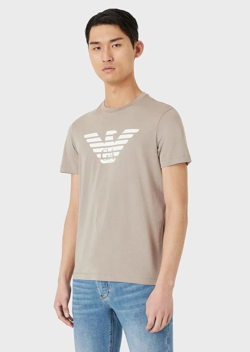 T-shirt in jersey Pima con stampa logo - Vittorio Citro Boutique