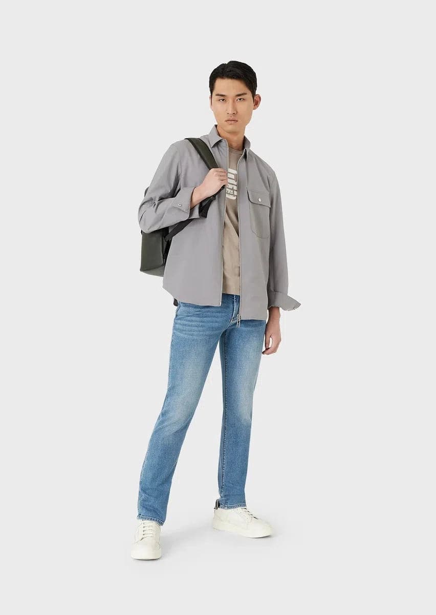 T-shirt in jersey Pima con stampa logo - Vittorio Citro Boutique