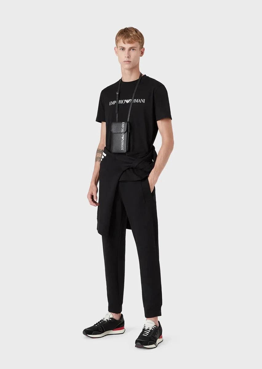 T-shirt in jersey Pima con stampa logo - Vittorio Citro Boutique