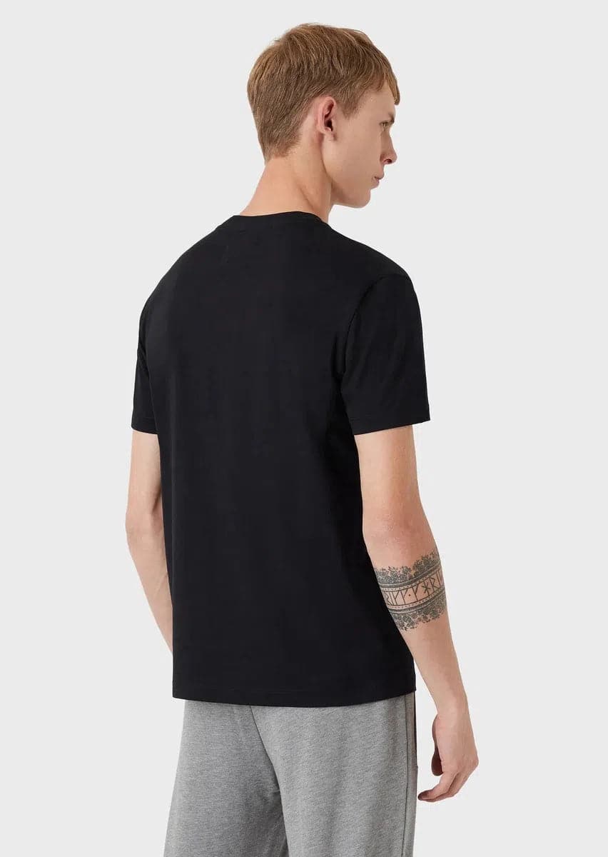 T-shirt in jersey Pima con stampa logo - Vittorio Citro Boutique