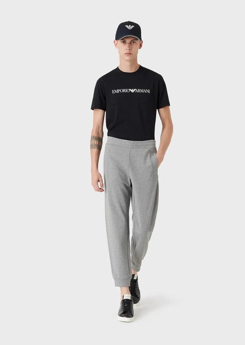 T-shirt in jersey Pima con stampa logo - Vittorio Citro Boutique