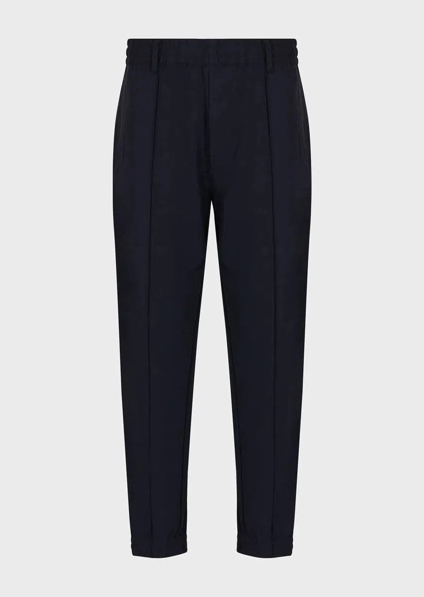 Pantaloni jogger in nylon tecnico bi-stretch con nervature - Vittorio Citro Boutique